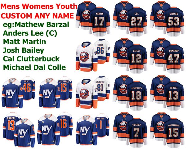 

нью-йорк айлендерс джерси женщин мэтью барзал джерси андерс ли мэтт мартин джош бейли cal clutterbuck хоккей трикотажные изделия на заказ пр, Black;red