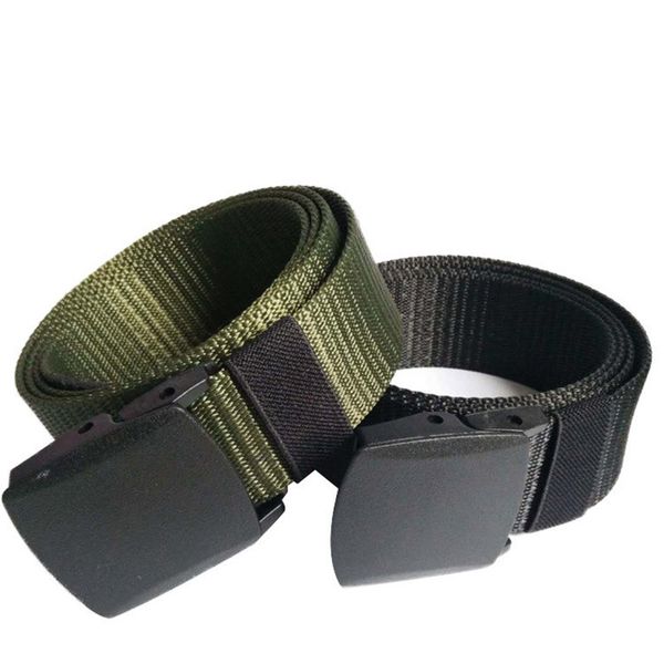 

fashion 3.7cm wide for men tactical belts nylon waist belt adjustable heavy duty training waist belt clothe accessories, Black;brown