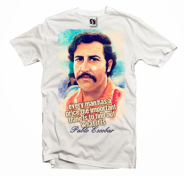 

2019 new summer men fashion unique pablo escobar mens t-shirt o-neck tee shirts