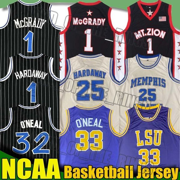 

ncaa memph state college anfernee 25 hardaway трикотажных изделий шакил 33 oneal jerseytracy 1 mcgrady трикотажных изделий университет баске, Black
