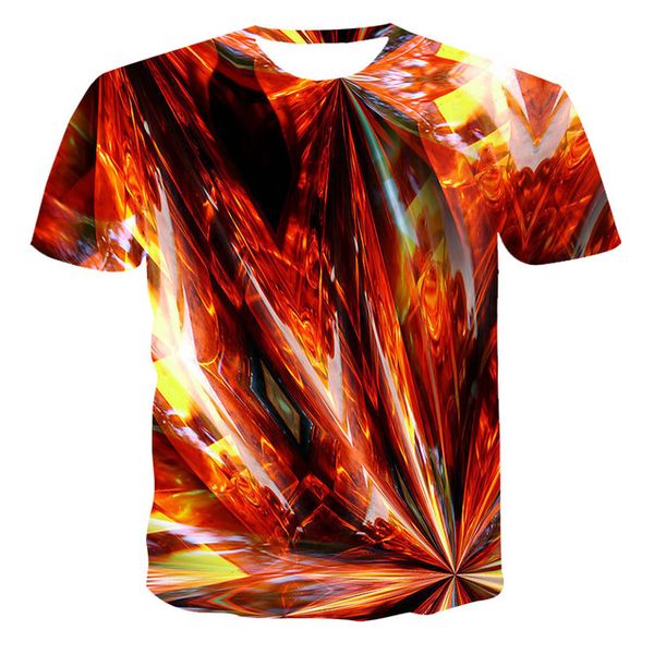 

summer men cool light effect breathable printing 3d print shirts kawaii plus size humor men clothing