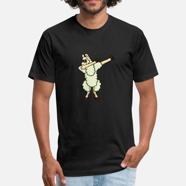

funny dabbing llama gift llama lover llama costume t shirt men designs 100% cotton round neck homme fit casual spring normal shirt