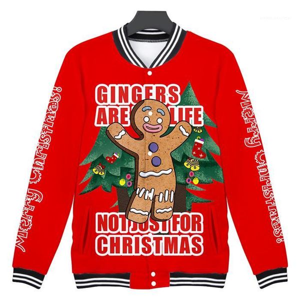 

crew neck winter homme clothing ugly gingerbread man festival casual apparel mens christmas designer jackets long sleeve, Black;brown