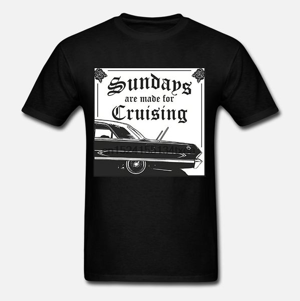 

2019 men s funny lowrider t shirt sundays are made for cruising t shirt