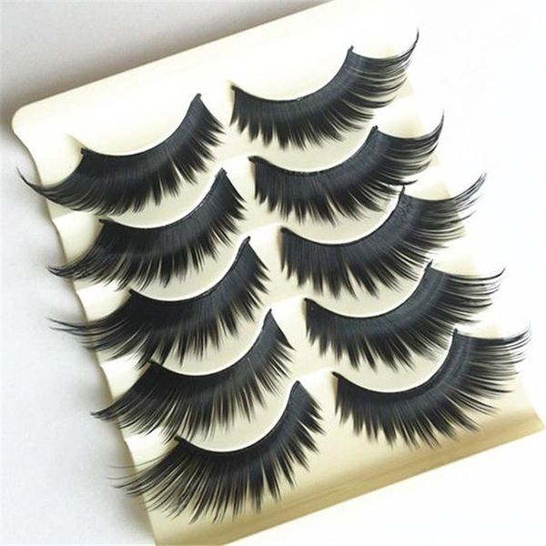 

5 pairs extend eyelashes eyelashes new beauty natural false long makeup water sale