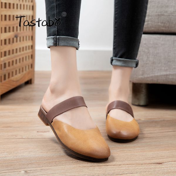 

flip flops 2020 new summer women genuine leather slipper female shoes woman flat casual women slippers s2108, Black