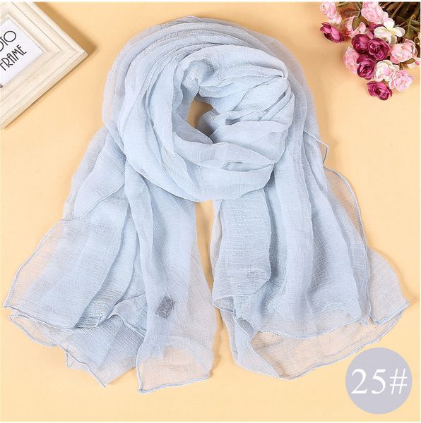 

2020 pure color super large imitation silk scarf candy color scarves beach towel shading sunscreen multicolor wholesale, Blue;gray