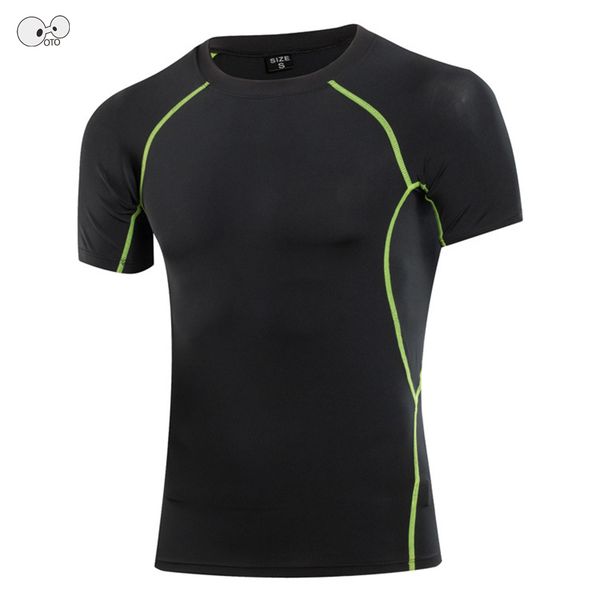 

running jerseys 2021 quick dry stretch tees mens solid rashguard compression shirt bodybuilding gym fitness short sleeve t, Black;blue