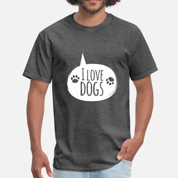 

love dogs, dogs lover gift t shirt men designs tee shirt size s-3xl solid color crazy funny casual spring family shirt