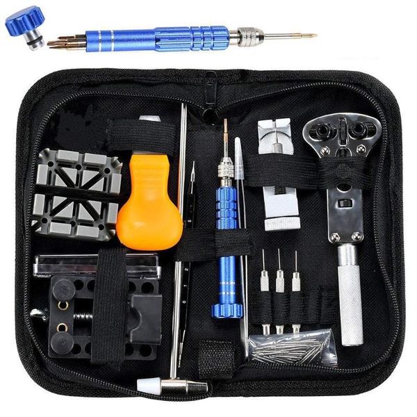 

144pcs watch tools watch opener remover spring bar repair pry screwdriver clock repair tool kit watchmaker tools dropship