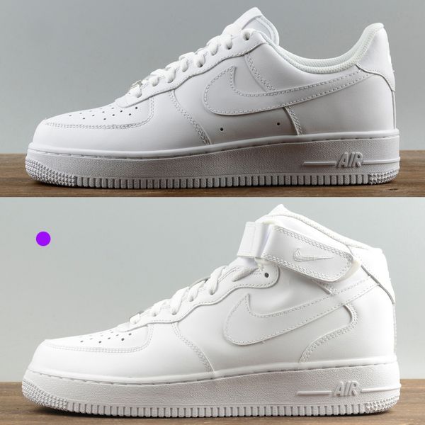 

designer sneakers women men for ce 1 one low high 07 af1 chaussures fashion trainers forces skateboard shoes white quality