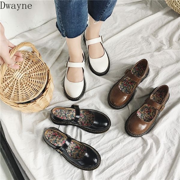 

new korean fashion trend women's shoes trend wild round head british wind flat casual shoes, Black
