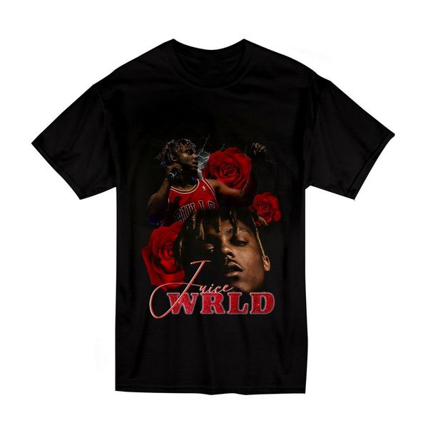 

juice wrld rap hiphop t-shirt size s-2xl black color printed tee shirt
