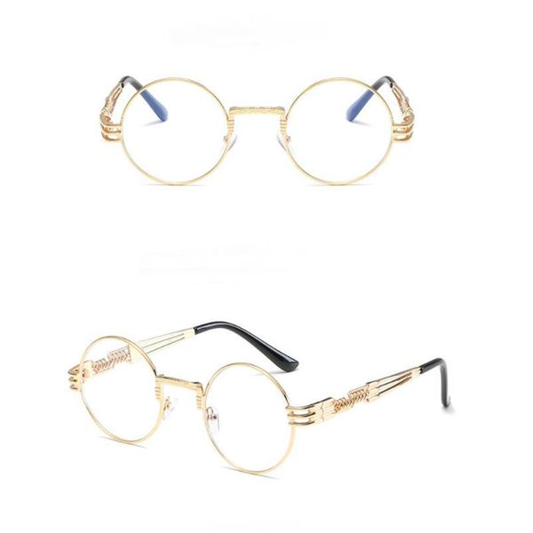 

zowensyhvintage весной ноги круглые каркасные индивидуальные очки стимпанк женские солнцезащитные очки металлические солнцезащитные очки, White;black