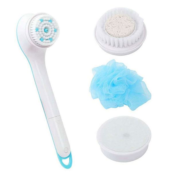 

5 in 1 long handle health care shower brush hygiene bath massage battery powered