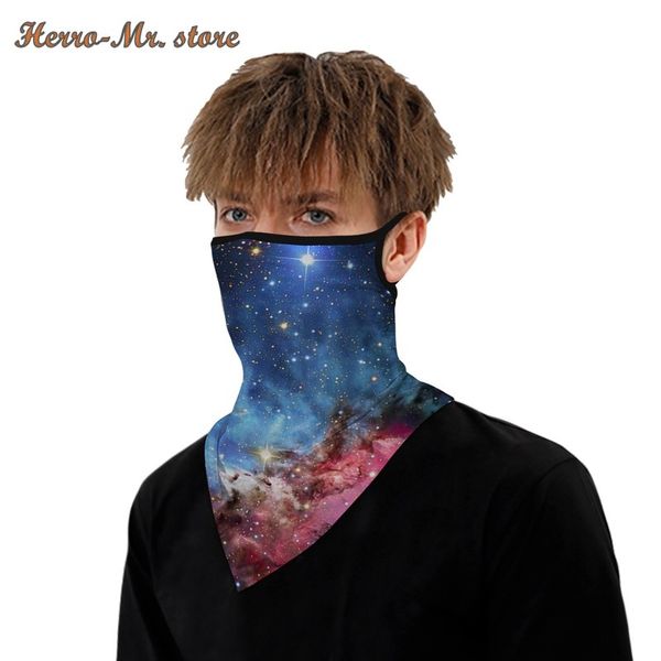 

outdoor face cover fashion printed bib scarves multi functional seamless quick dry hairband head scarf bandana, Blue;gray