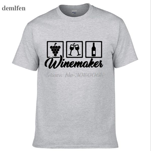 

летняя мода streetwear футболка смешных винодел футболка мужская случайный хлопок o-образный вырез рубашка с коротким рукав тройников