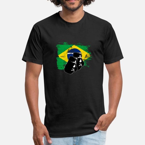 

boxing mma brazil flag funny gift t shirt men create tee shirt o-neck cute new style summer vintage shirt