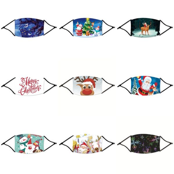 

ppe trump washable face christmas mask sequin reusable face christmas masks kids cotton face christmas mask ear loop anti-dust facia#53233, Black