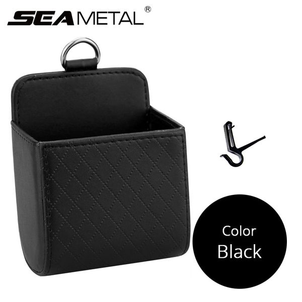 

car storage air outlet vent hanging bag auto air conditioner organizer clips universal dashboard storage box for phone holder