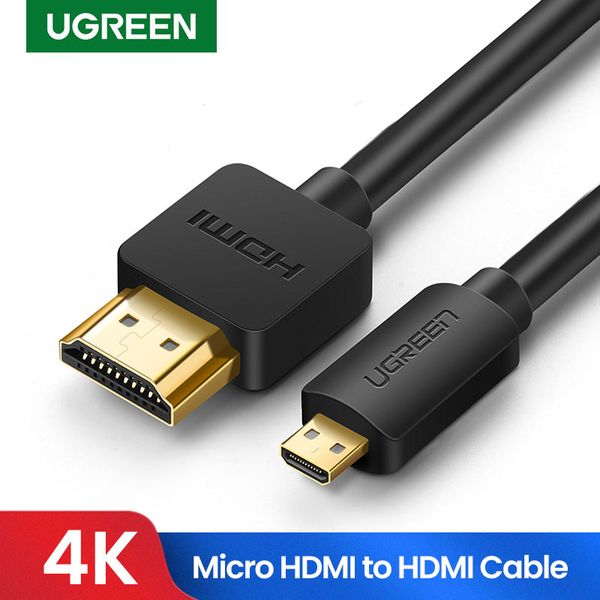 

ugreen micro hdmi к hdmi кабель адаптера 4k 60гц ethernet аудио для hero 7 black hero 5 raspberry pi 4 lenovo 1м micro