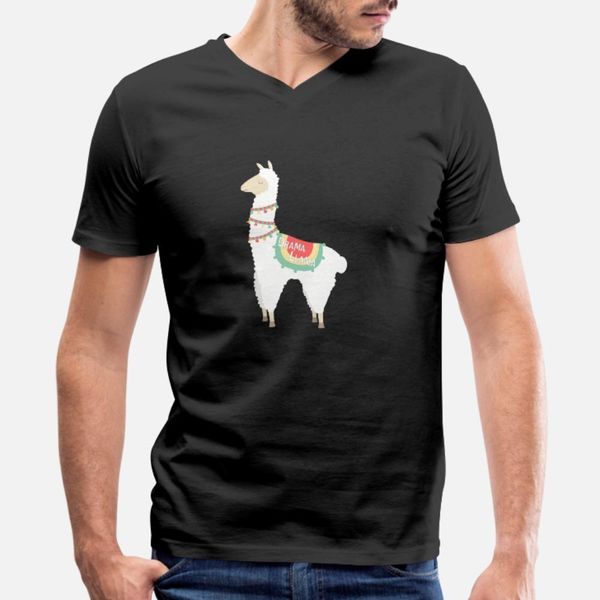 

drama llama t shirt men designer cotton round neck cool graphic comfortable spring autumn letter shirt