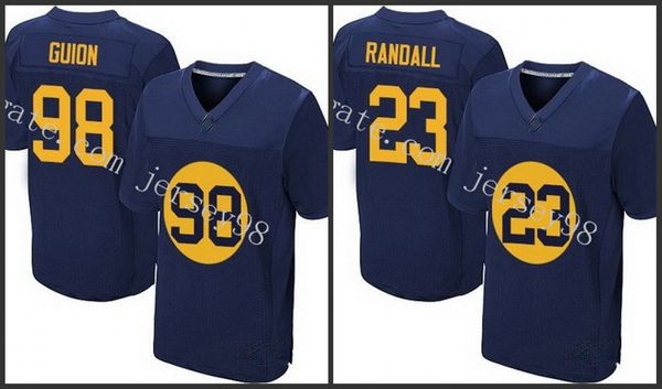 

green bay packers green blue nfl elite23 damarious randall red98 letroy guion jersey, Black;red