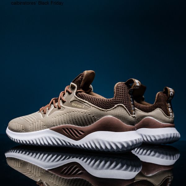 

марка дышащие кроссовки мужская обувь 2020 xmas lace-up кроссовки non-slip soft беговая walking sneakers мужчины открытый спортивной обуви, Black;brown