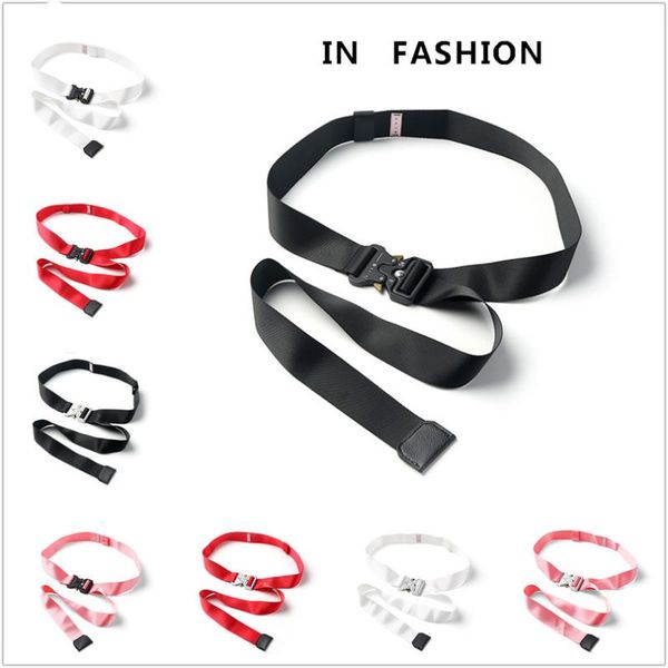 

ins alyx custom metal buckle belt designer belts men women high quality, Black;brown