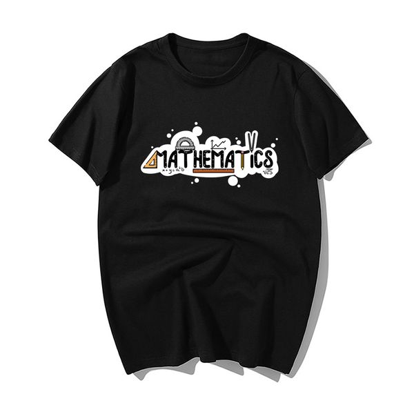 

2019 mathematical formula t-shirt mens design print t shirt fashion summer cotton short sleeve tshirt harajuku streetwear