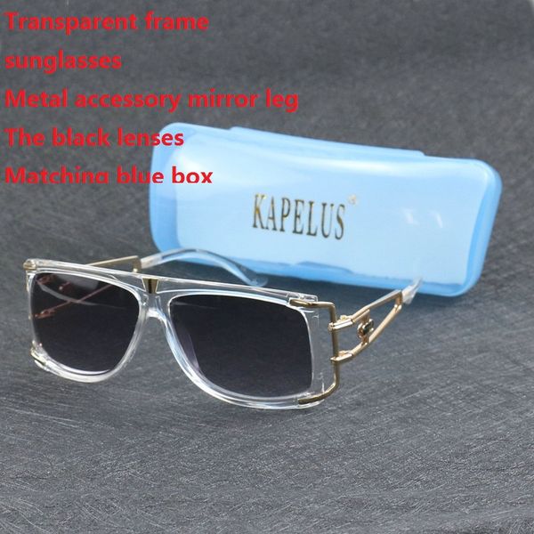 

kapelus man metal frame sunglasses european new sunglasses 671s, White;black