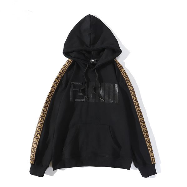 

2020 mens hooded hoodie hip hop fashion streetwear slim hoodies men women pullover sweatshirts hoodies stylist hoodies, Black