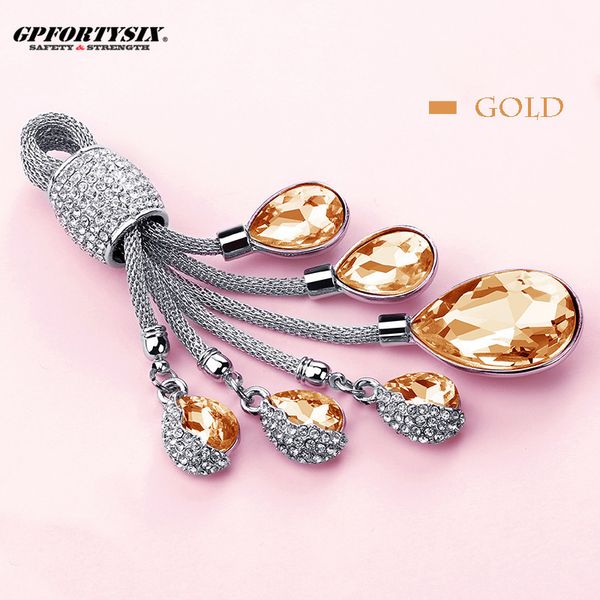 

10pcs/lot crystal key chain tears of angels keychain llavero bag key ring water drops full rhinestone car keyring gift for women, Silver