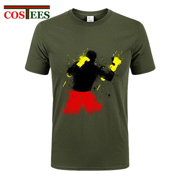 

mma fighter boxinger printed t shirts homme muay thai tshirts men 2017 new short sleeve o neck cotton t-shirts camisetas hombre