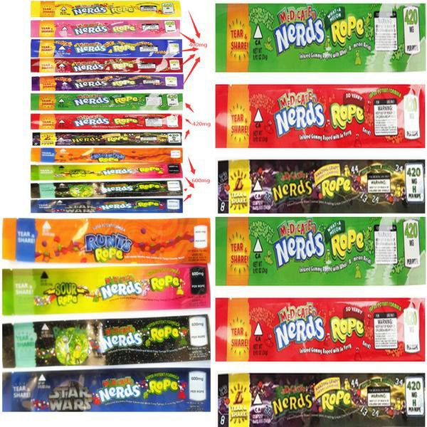 

bag packaging bags edge candy nerds types rope gummy foil 14 new empty nerds mix package nerdsrope food bas sealing three rope medicated mnk