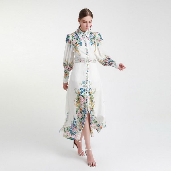 

1013  2020 autumn a line same style dress womens clothes long sleeve white mid calf sh sh, Black