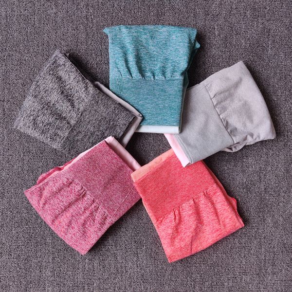 

seamless gradient women yoga pants high waist leggings hips up sports pants running training trousers tights gym fitness wear, Black;red