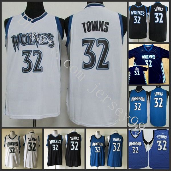 

minnesota timberwolves men #32 karl-anthony towns black nba red men jersey