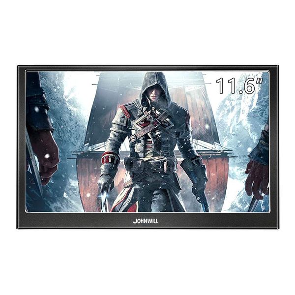 

portable gaming monitor pc 11.6 inch lcd display screen 1080p ips hd mini vga hdmi computer monitor for raspberry pi ps4 laptop