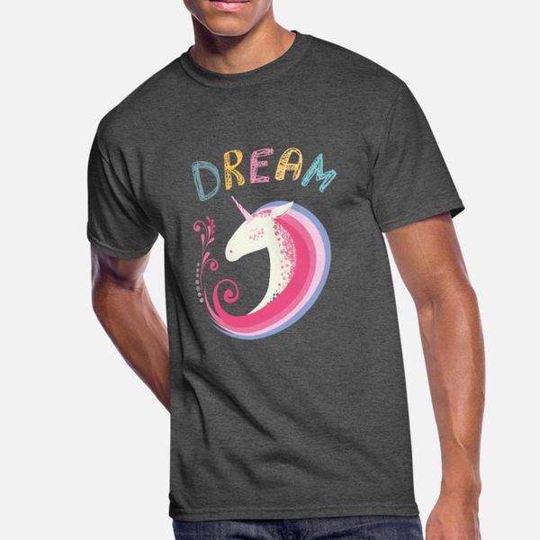 

unicorn dream t shirt men customized short sleeve o neck trend famous new style summer leisure shirt