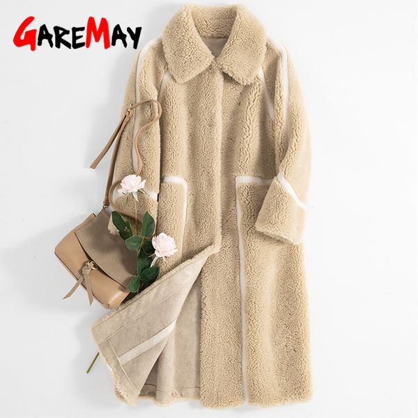 

winter women faux fur coat luxury long fur coat loose lapel overcoat thick warm plus size female plush coats, Black