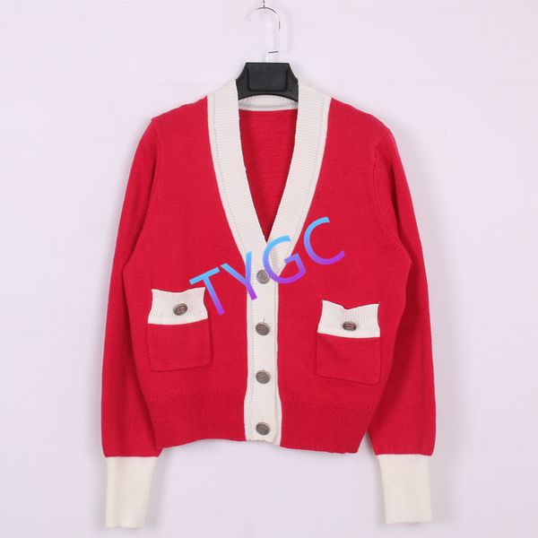 

contrast color knit shirt sweater cardigan woollen sweater 2020 women's loose v-neck long sleeve single breasted woolly, White;black