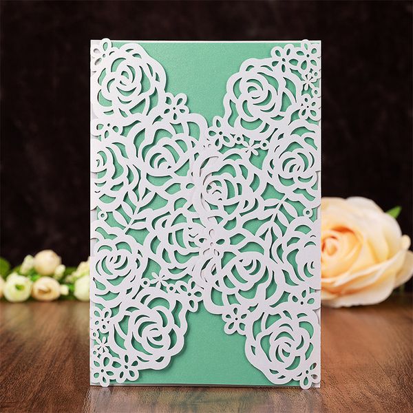 

greeting cards 50pcs/lot rose wedding invitation cutting die scrapbooking craft metal cut for diy paper making love home decorative