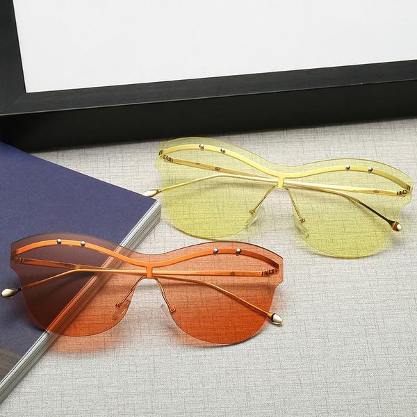 

fashion square alloy polka dot decorative glasses women's color sunglasses, White;black