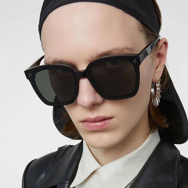 

2020 new fashion brand design square lens women sunglasses rice spike men male female men uv400, White;black