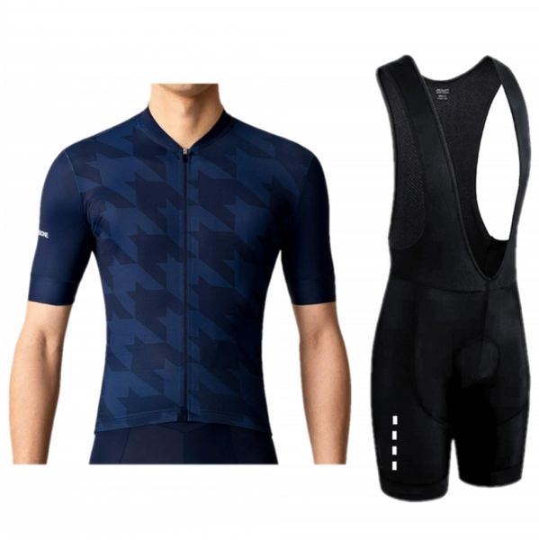 

la passione non-slip cycling jersey suit men's summer bicycle wear clothes mtb road bike shorts set summer maillot sport uniform, Black;blue