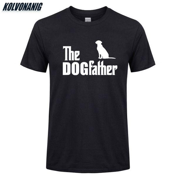 

summer fashion streetwear cotton o-neck casual fitness men's t shirts the dog father labrador printed t-shirt male harajuku tees
