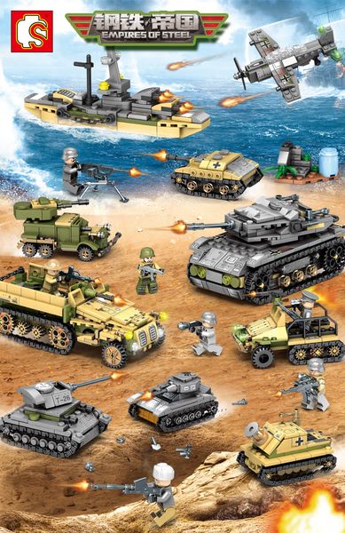 

interesting children's assembly series into military combat vehicles boys and girls small particles puzzle blocks puzzle toys