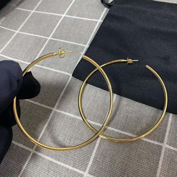 

2020 selling explosive personality simple ring wild designer earrings luxury designer jewelry women earrings b1, Golden