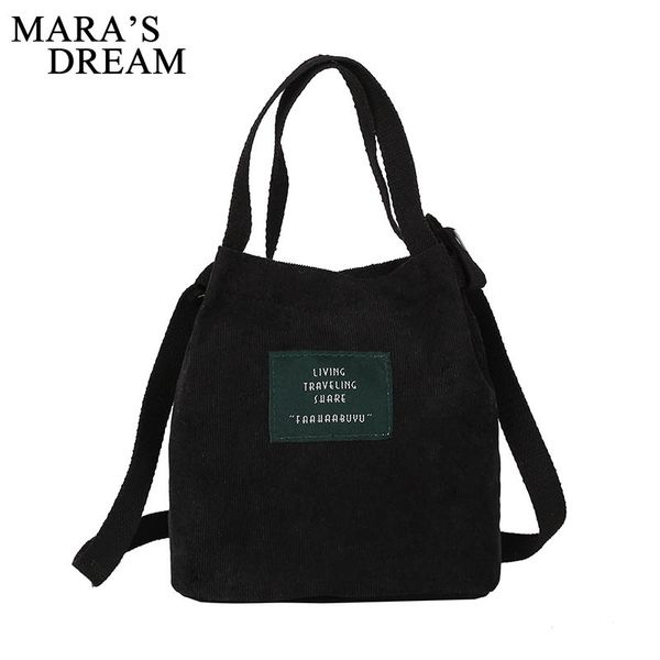 

mara's dream japan and south korea retro corduroy canvas handbags simple solid color literary shoulder bag original handbag buck